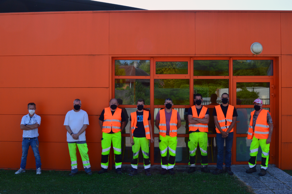 Photographie des agents d'entretien des espaces verts